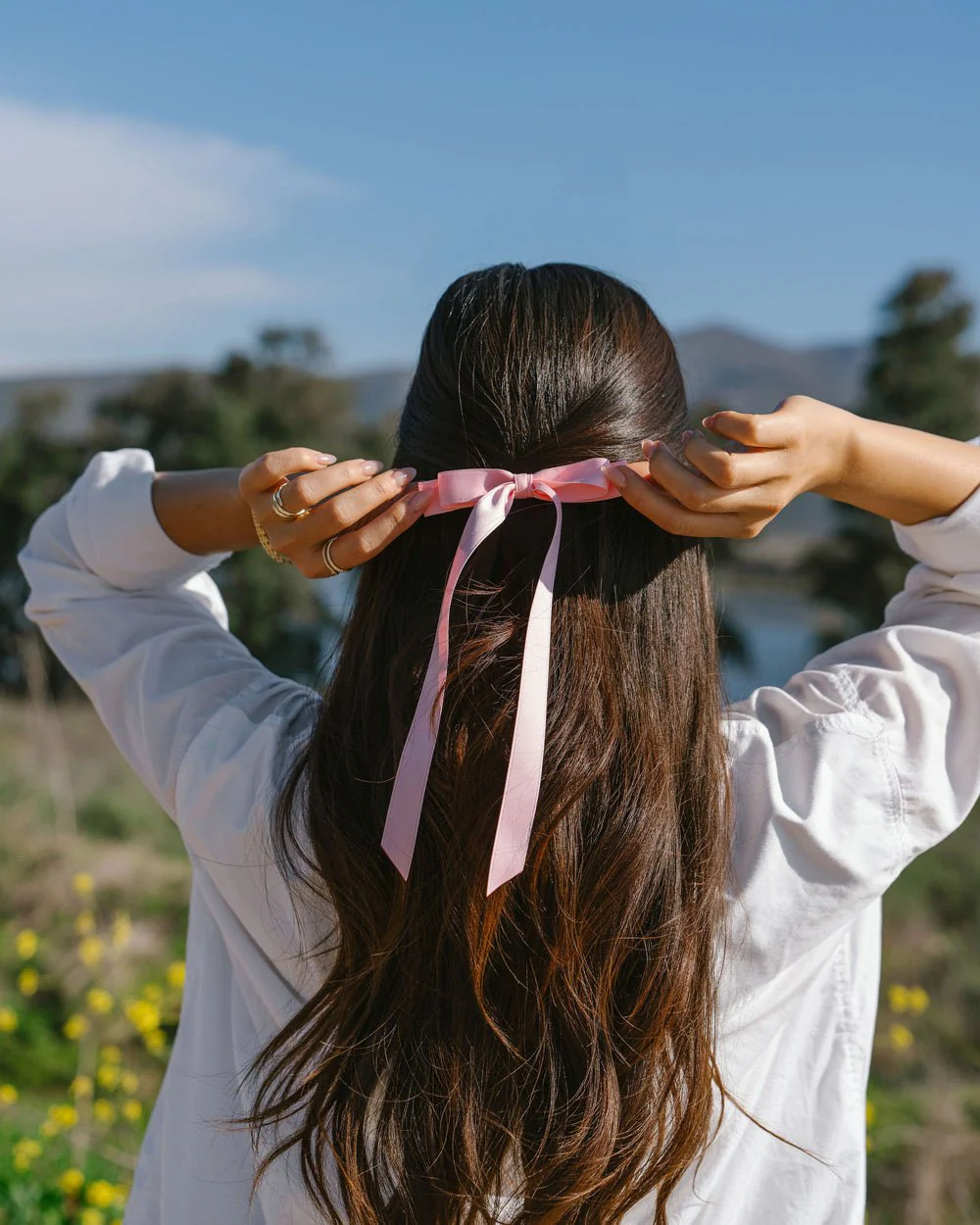 ALICE SATIN HAIR BOW - Image 6