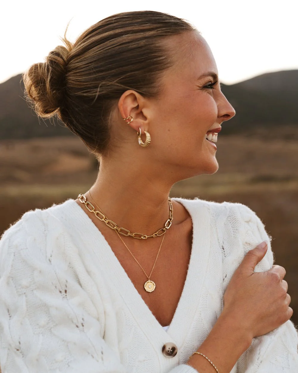 AUBREY BOLD CHAIN NECKLACE - Image 3