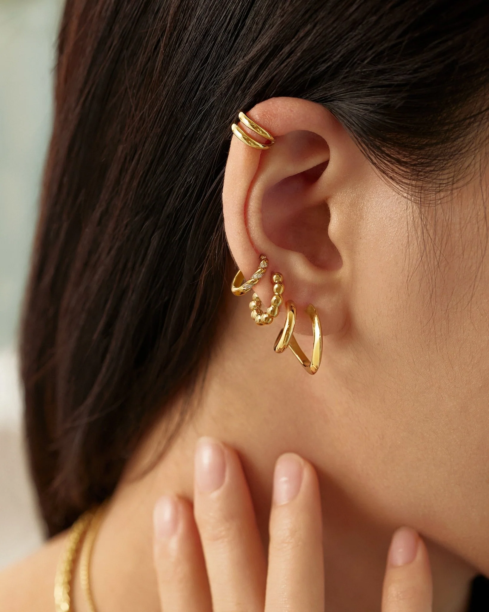 AYESHA DOUBLE ILLUSION HOOPS - Image 5