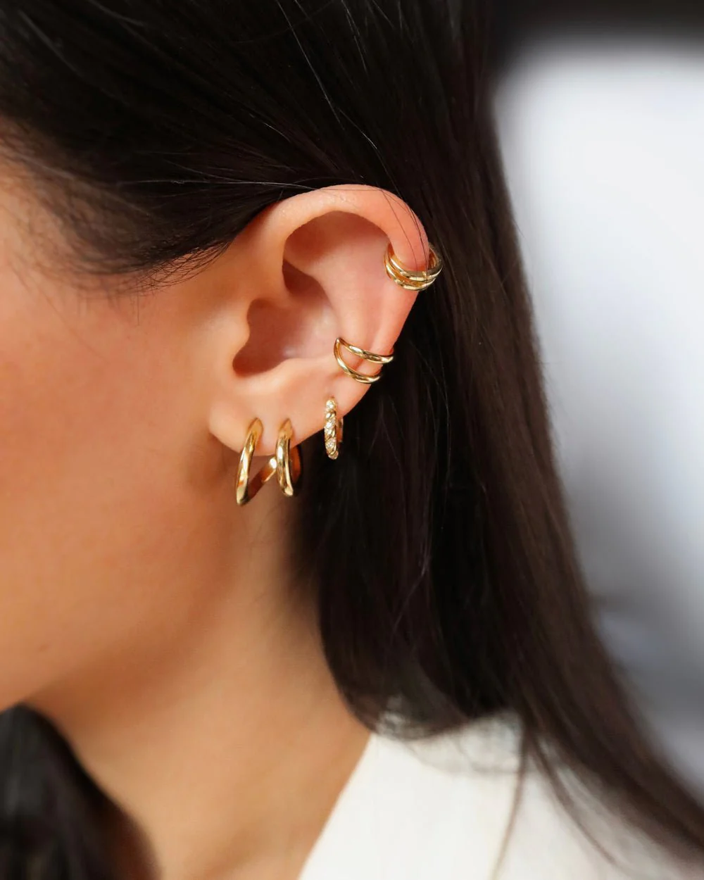 AYESHA DOUBLE ILLUSION HOOPS - Image 7