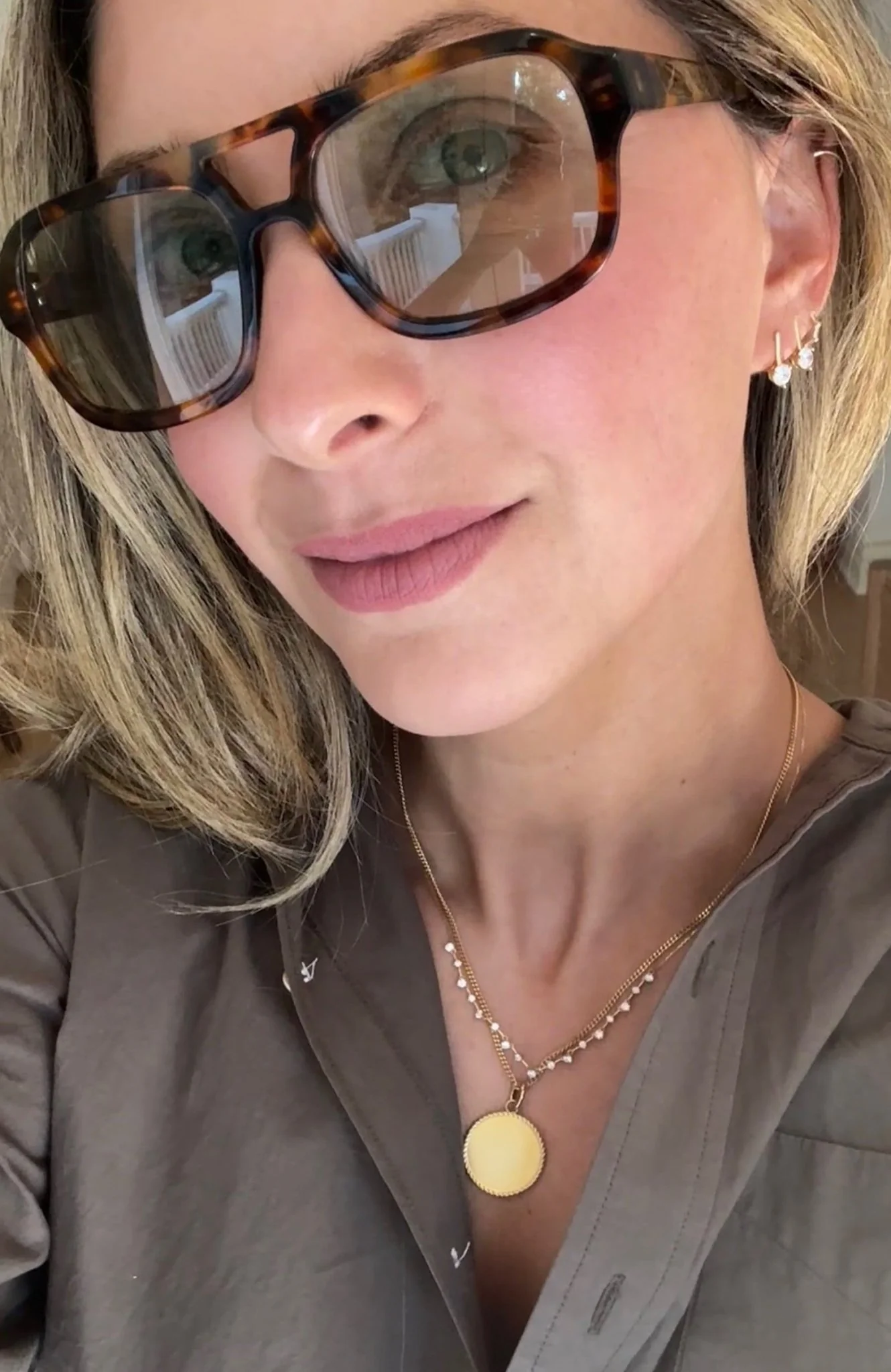 DAHLIA BRAIDED EDGE ENGRAVABLE DISC PENDANT - Image 4