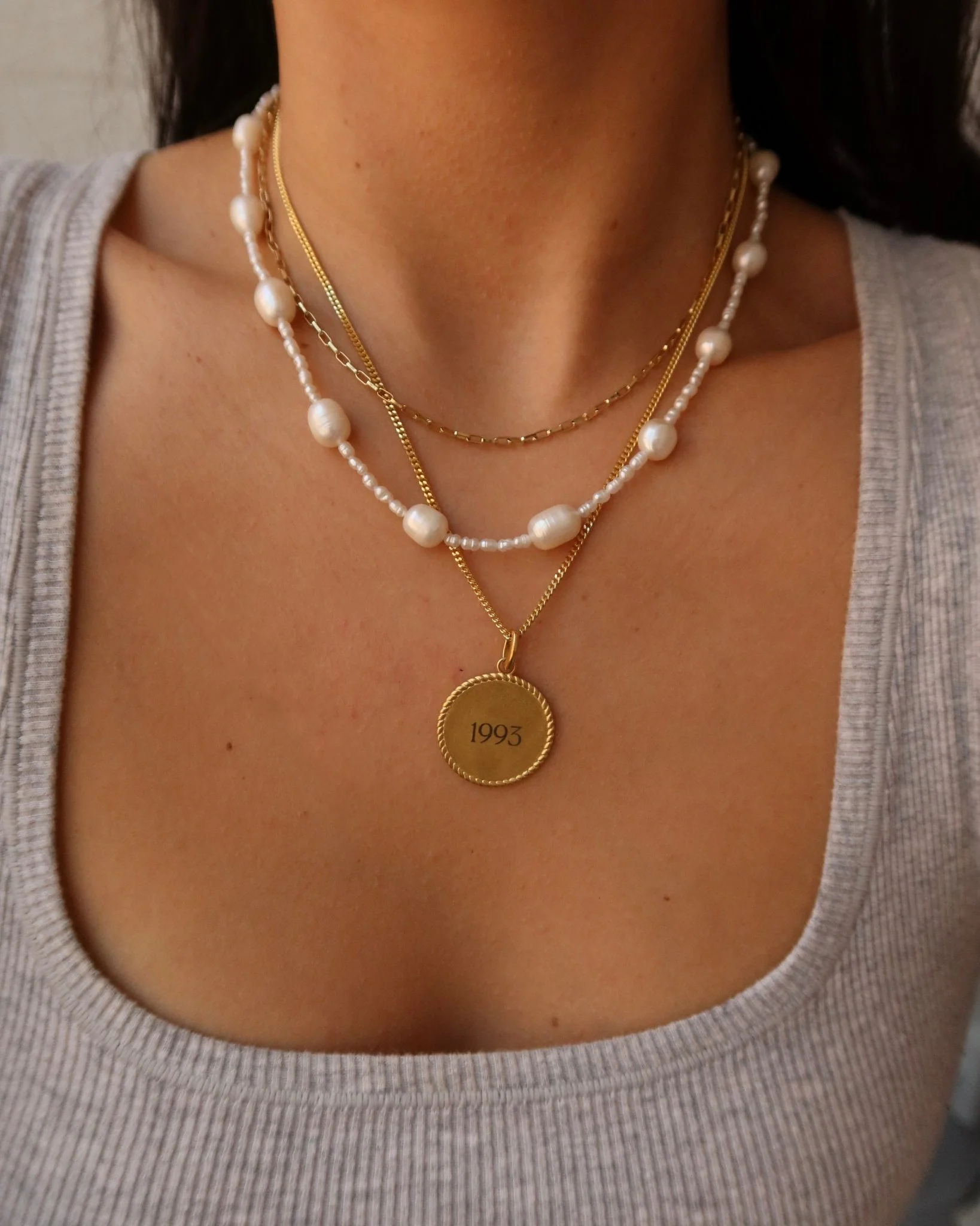 DAHLIA BRAIDED EDGE ENGRAVABLE DISC PENDANT - Image 6