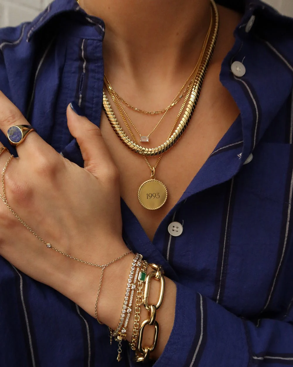 DAHLIA BRAIDED EDGE ENGRAVABLE DISC PENDANT - Image 7