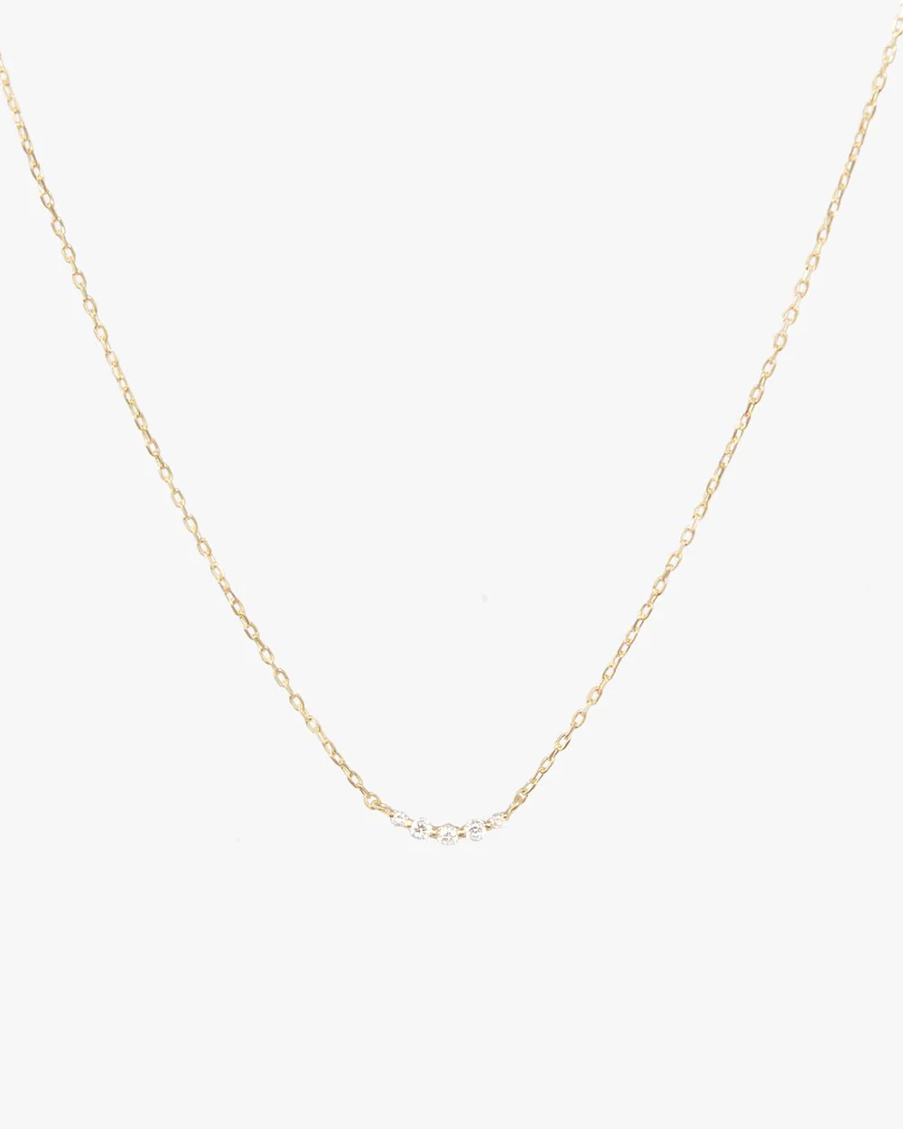 COVE MINI CURVED DIAMOND NECKLACE - Image 3