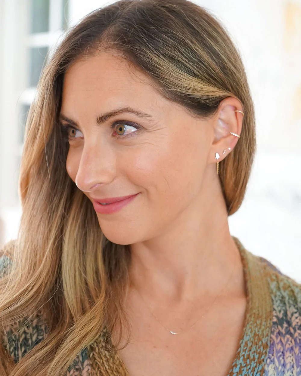 COVE MINI CURVED DIAMOND NECKLACE - Image 7