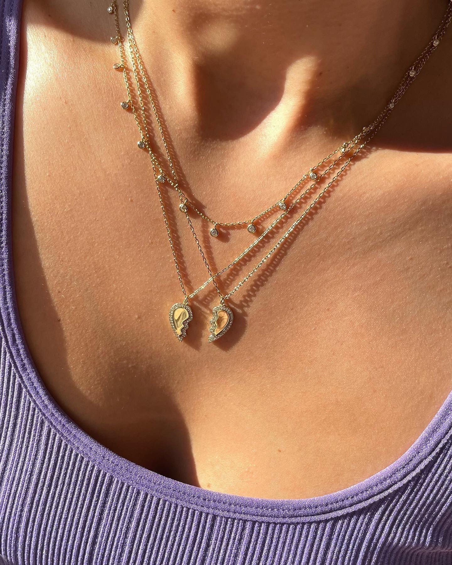 FRIENDSHIP HEART NECKLACE SET - Image 4