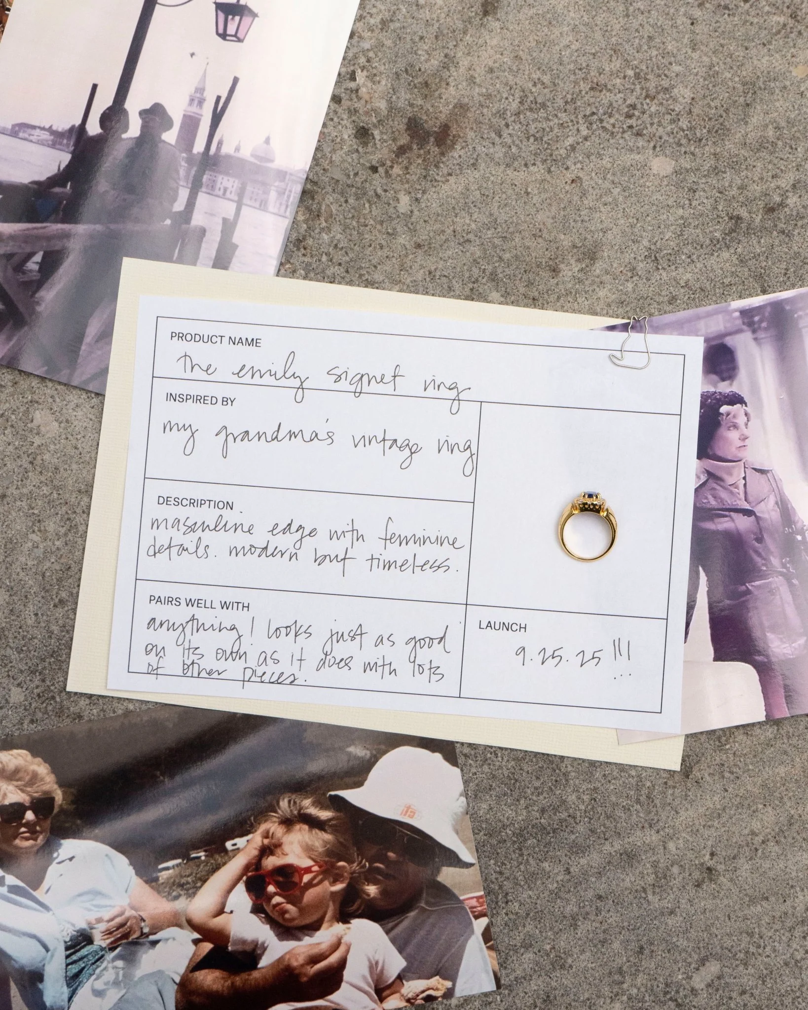 EMILY SIGNET PINKY RING - Image 7