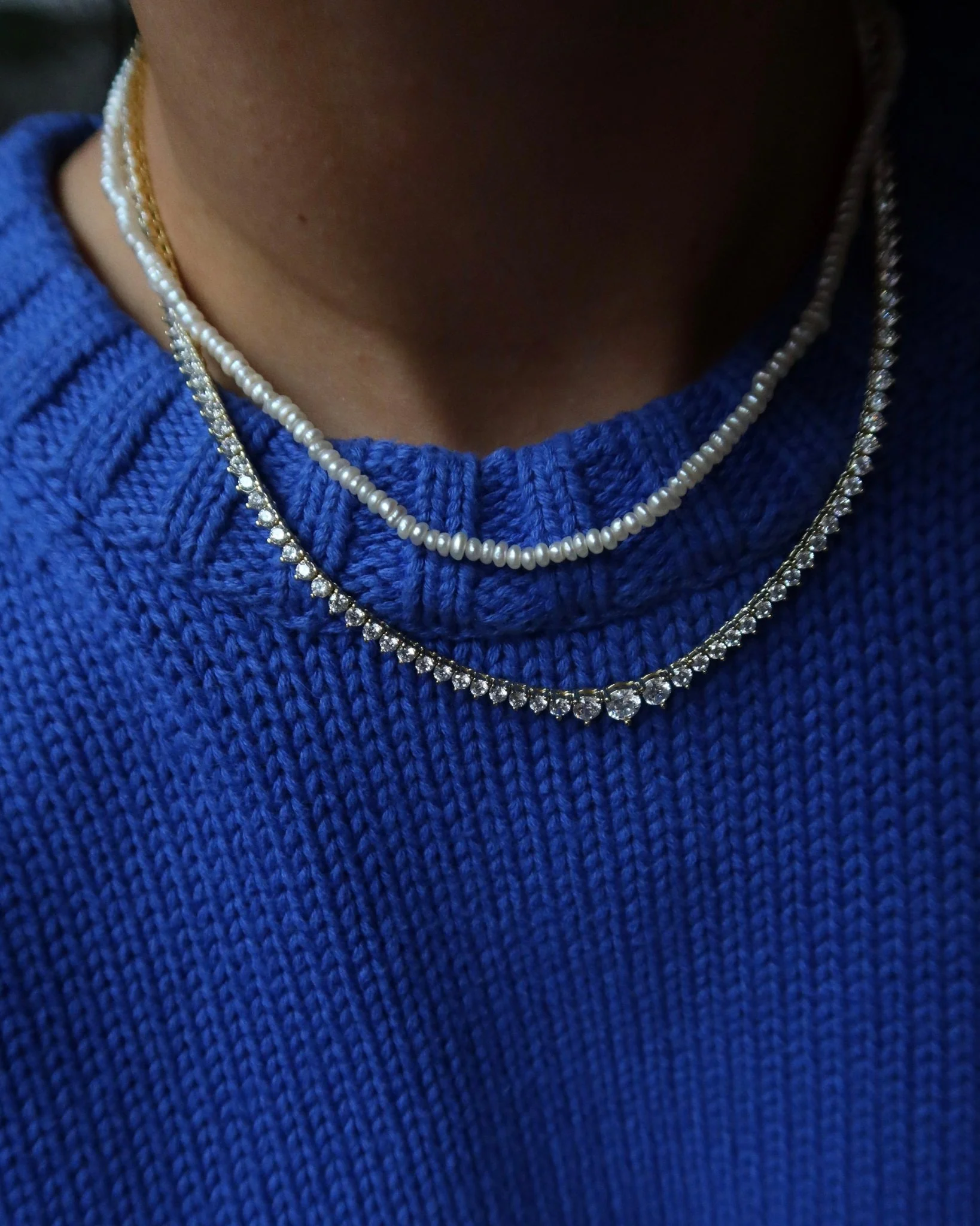 JULIA BUTTON PEARL NECKLACE - Image 7