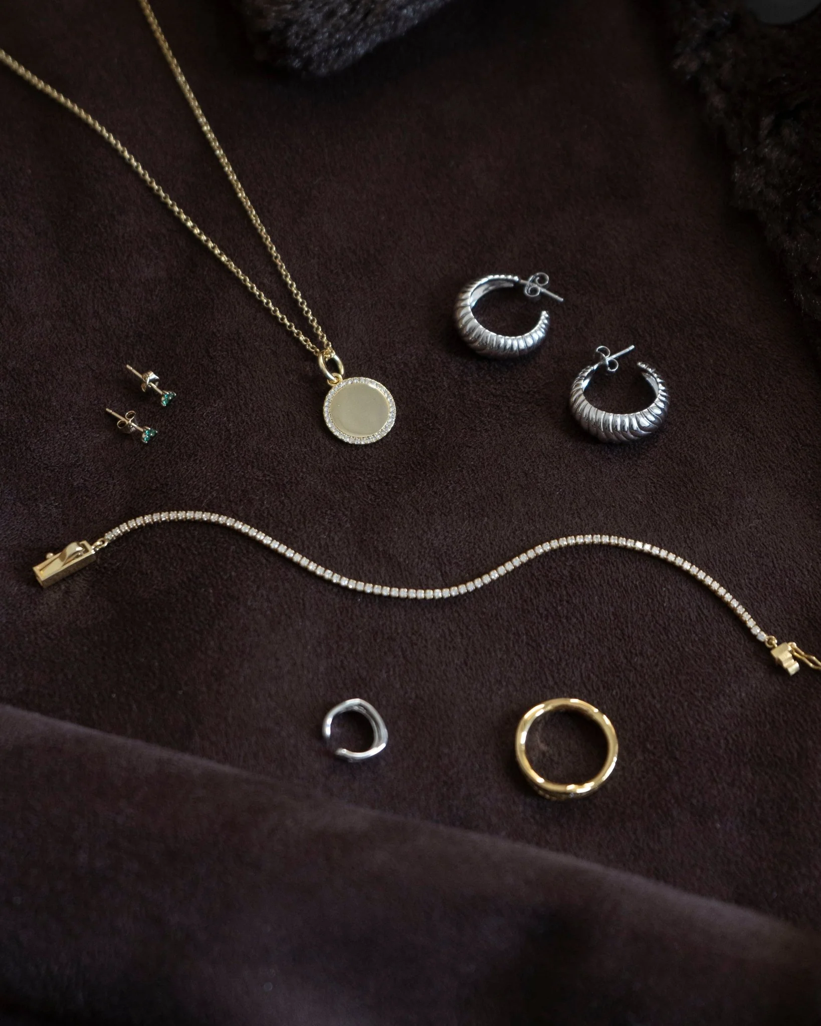 TRIBECA EMERALD TRIO STUDS - Image 5