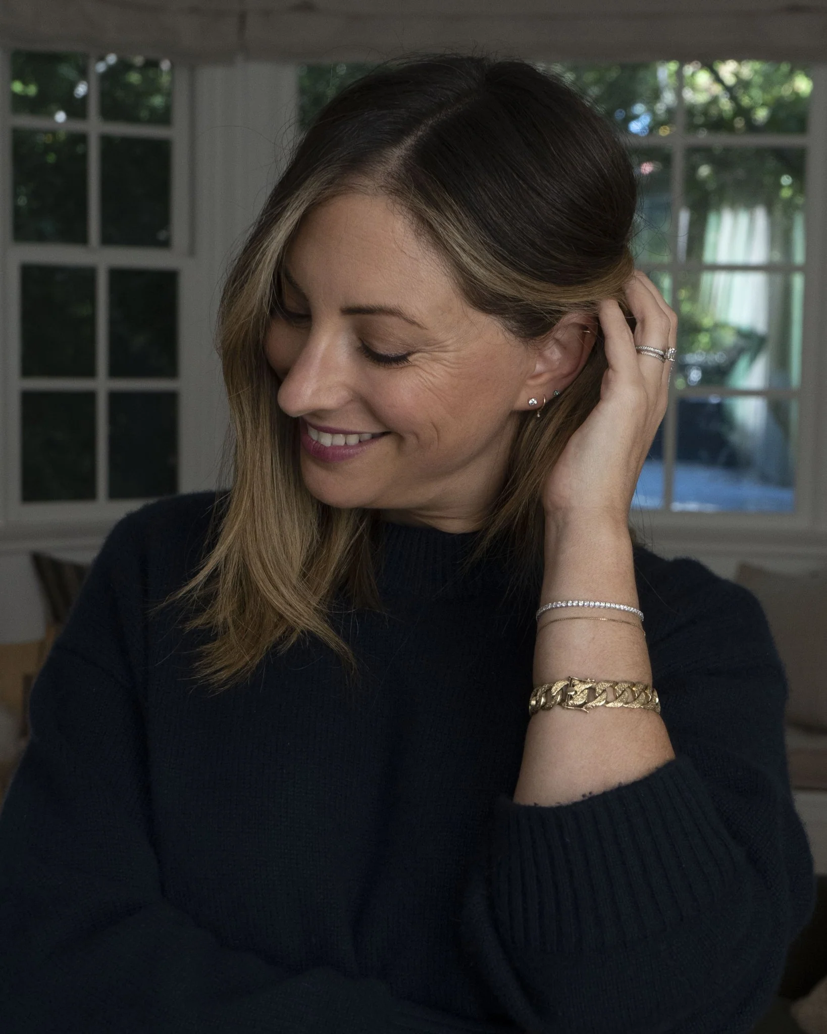 TRIBECA EMERALD TRIO STUDS - Image 7