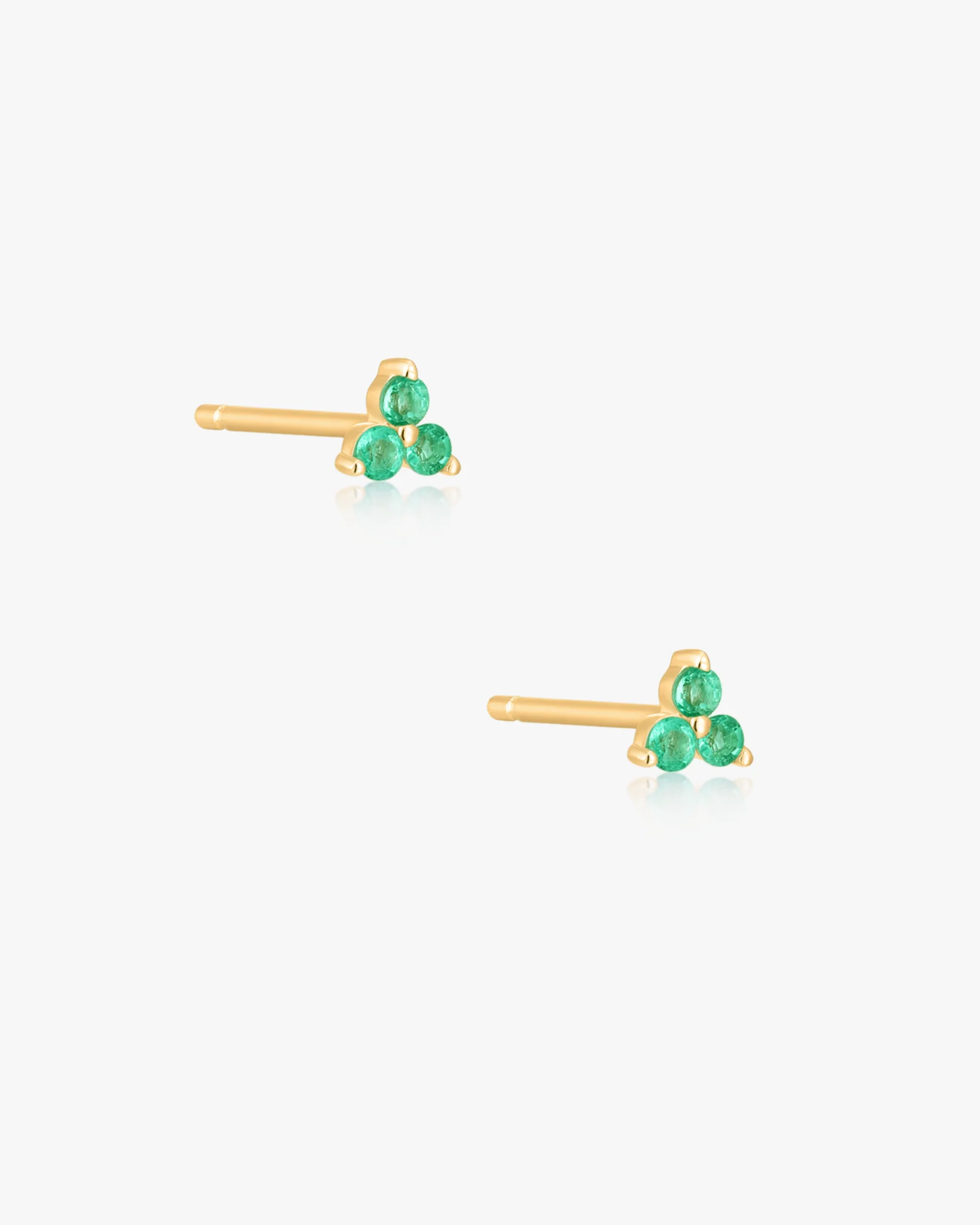TRIBECA EMERALD TRIO STUDS - Image 9