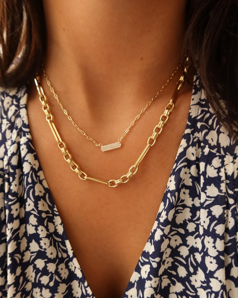 LAURA LINKED LAYERING NECKLACE - Image 4