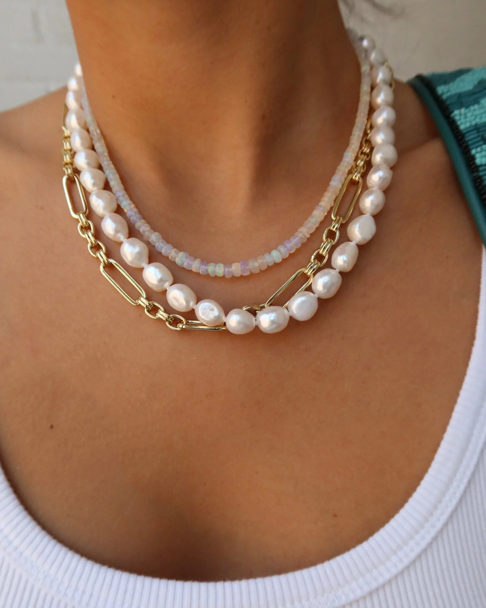 LAURA LINKED LAYERING NECKLACE - Image 6