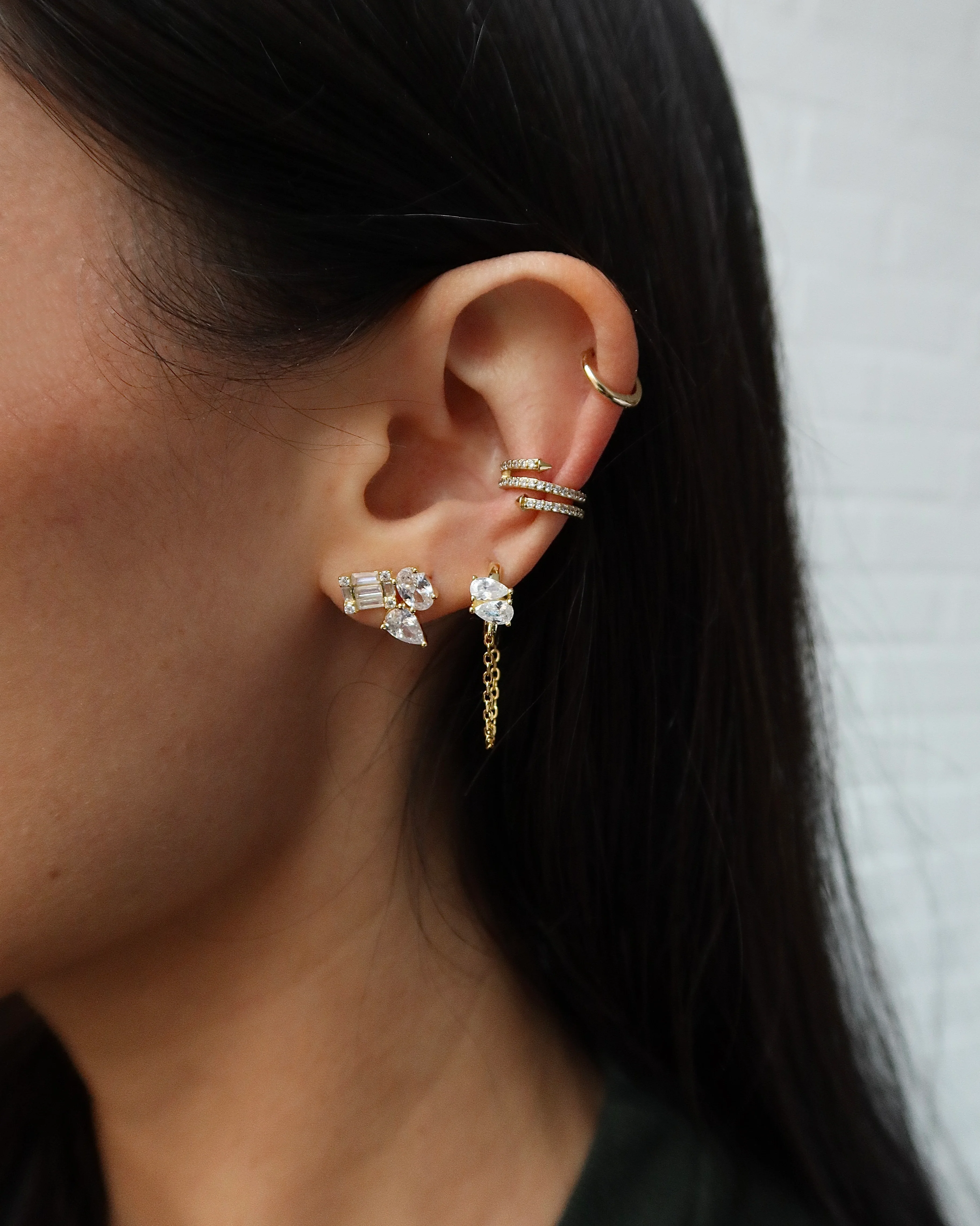 ANDREA PAVÉ WRAP EAR CUFF - Image 3