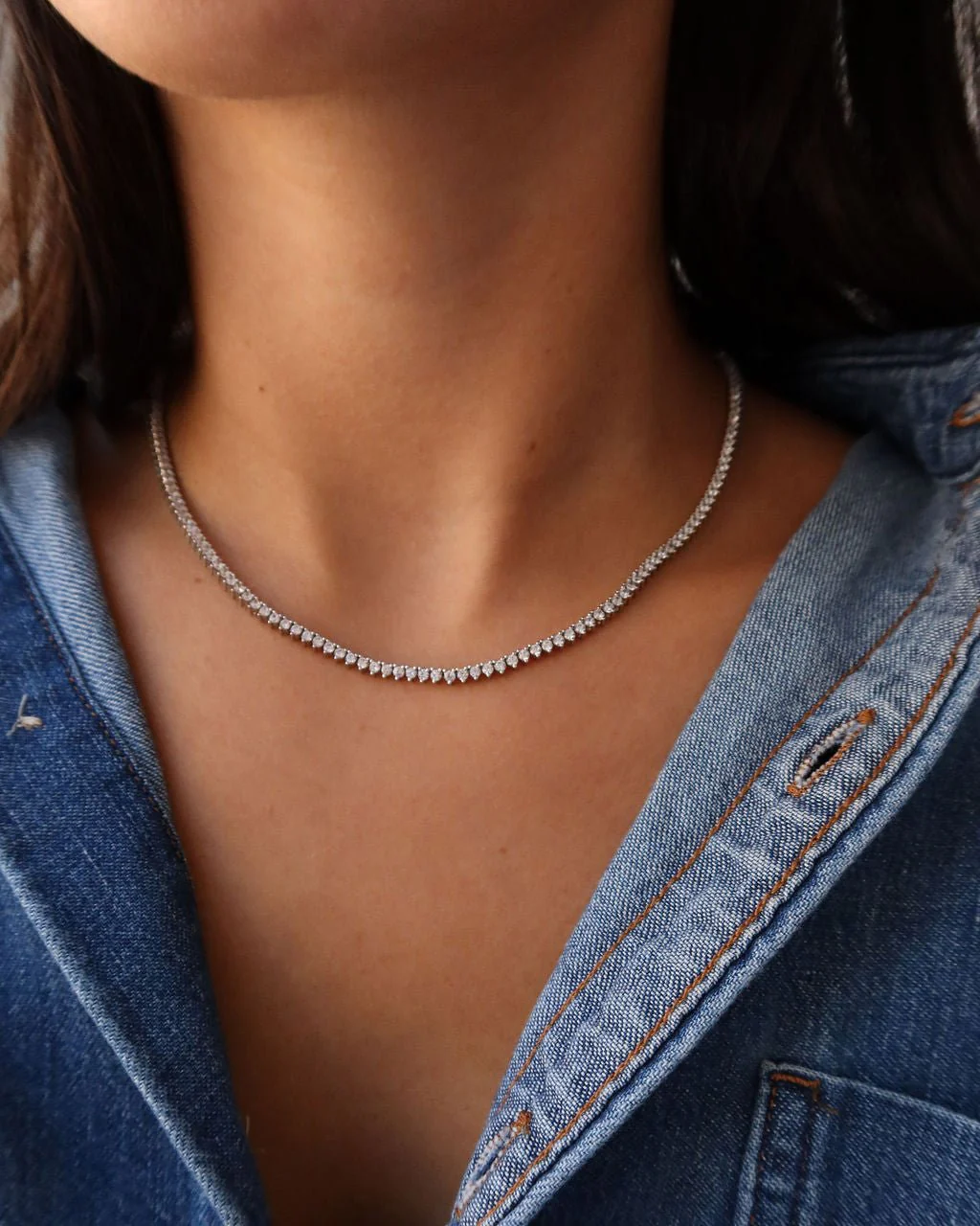 HYACINTH TENNIS NECKLACE - Image 11