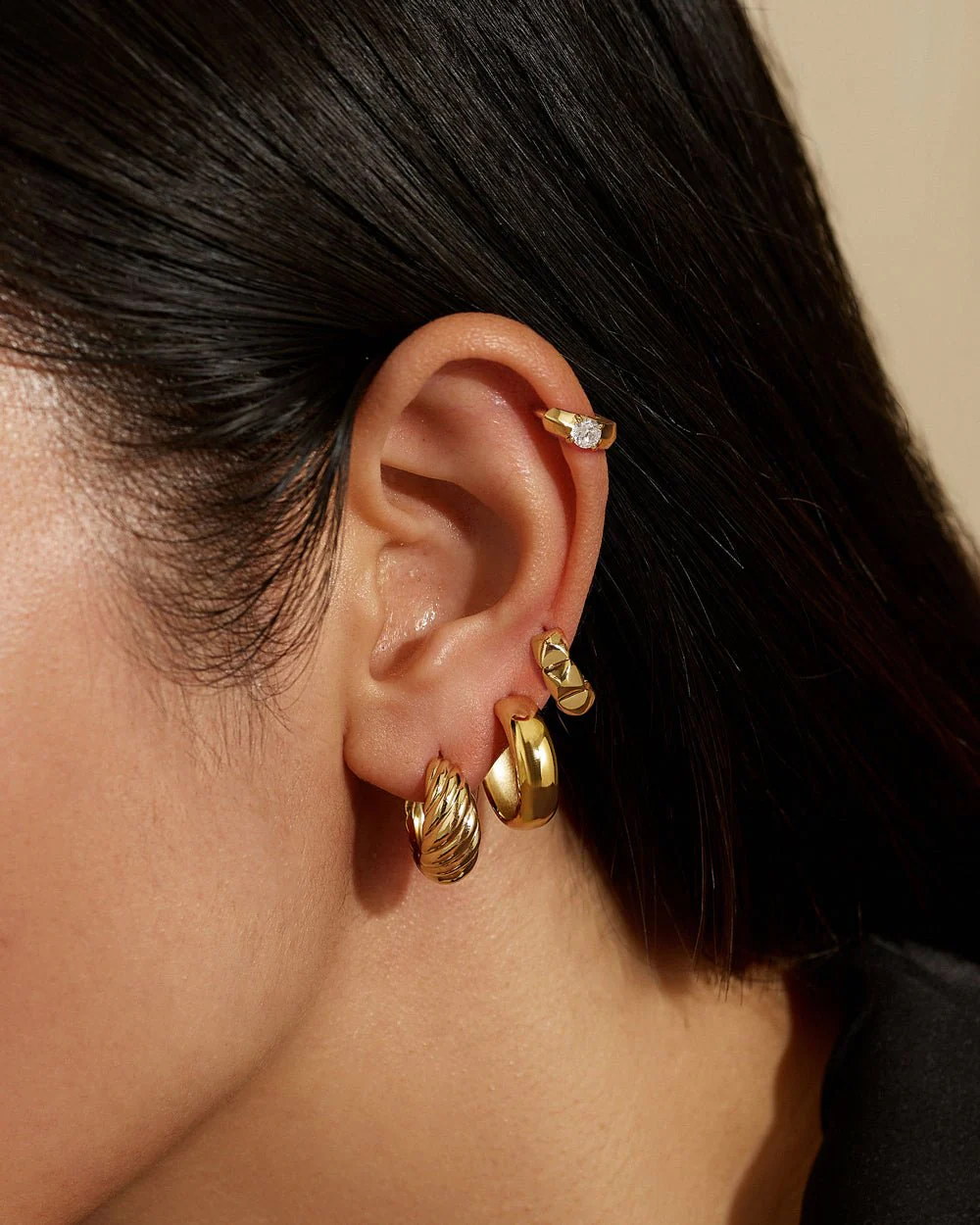 NATASHA CROISSANT EARRINGS - Image 3