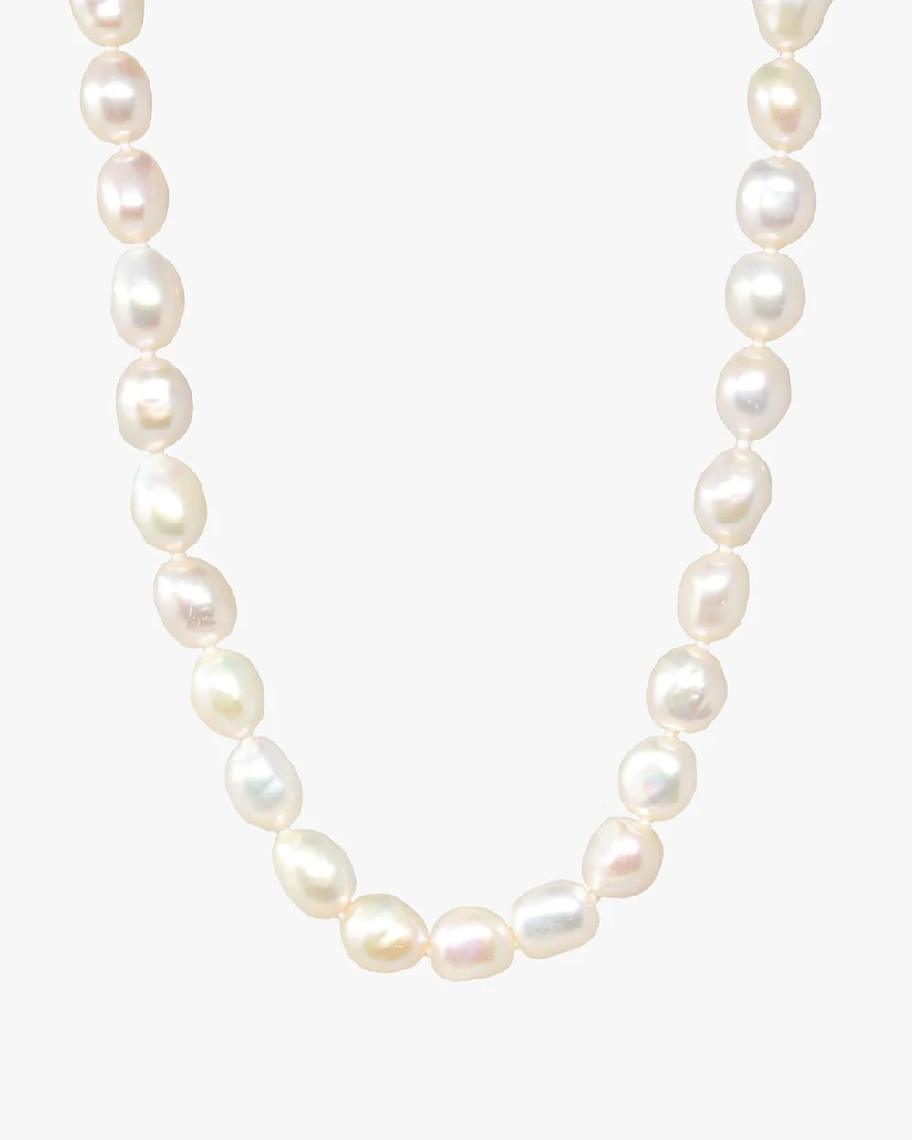 ODETTE WHITE BAROQUE PEARL NECKLACE - Image 11