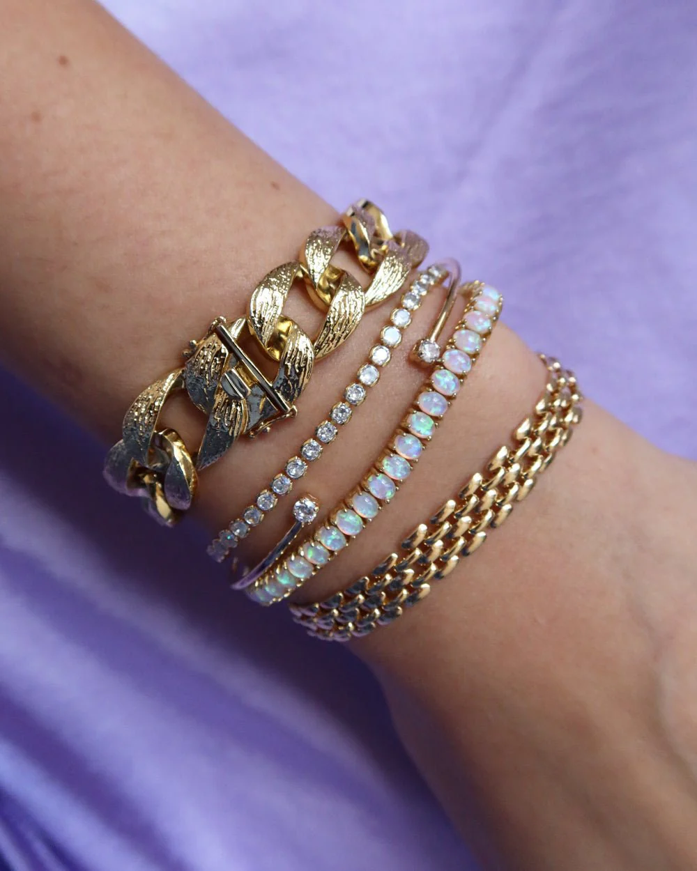 RIVER OPAL TENNIS BRACELET - Image 3