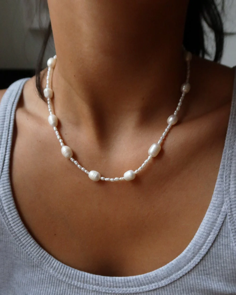 POURIA ALTERNATING PEARL NECKLACE - Image 6