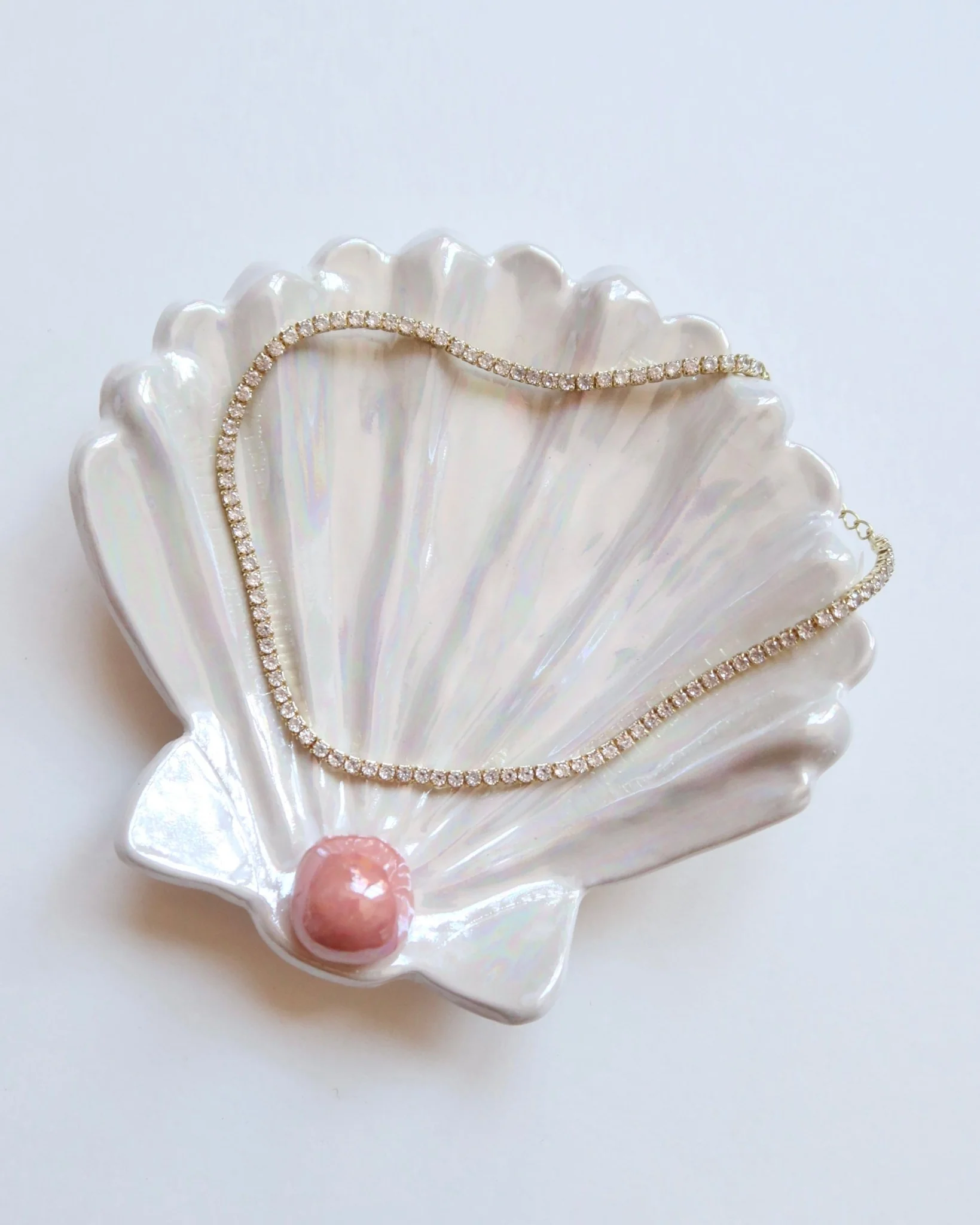 SHELL TRINKET DISH WITH PEARL - Image 5
