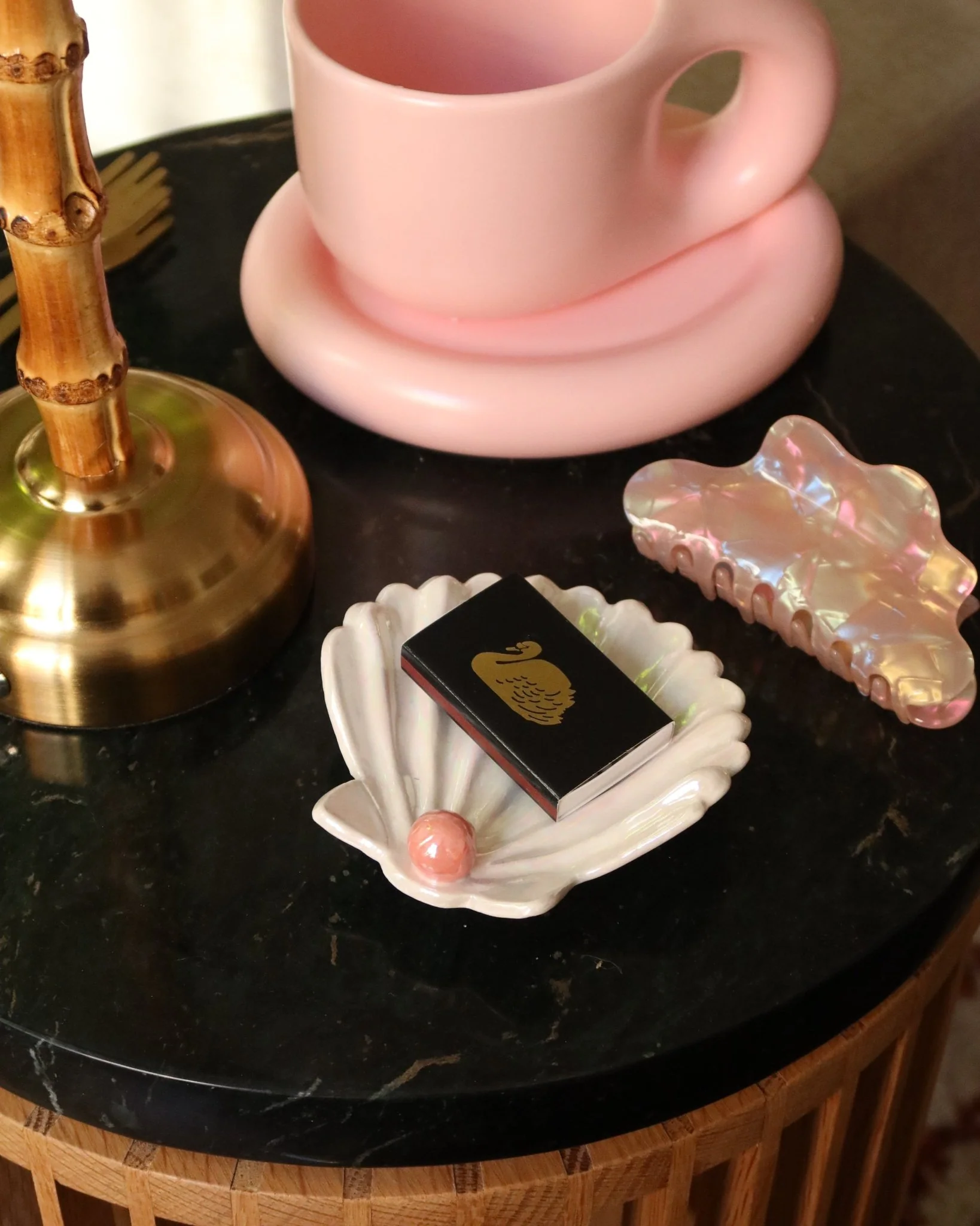 SHELL TRINKET DISH WITH PEARL - Image 3