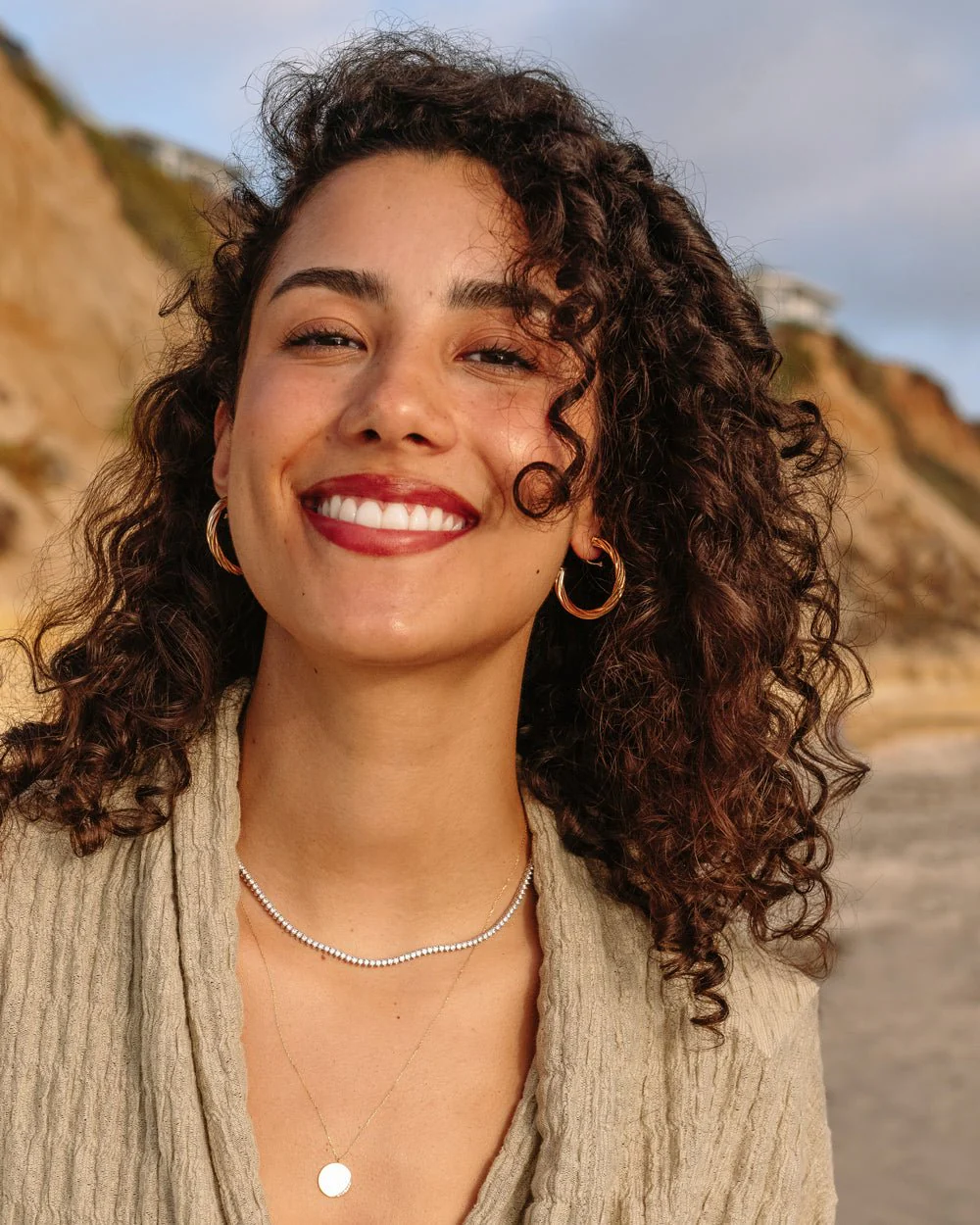 TEGAN TWISTED ROPE HOOPS - Image 4