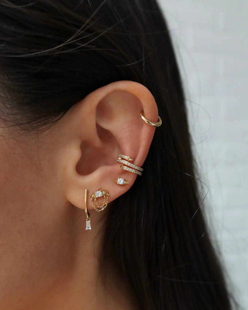 ANDREA PAVÉ WRAP EAR CUFF - Image 4