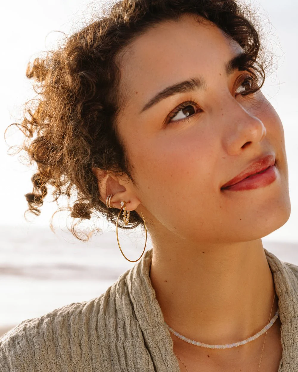 CASSIDY WHISPER THIN OVERSIZED HOOPS - Image 3