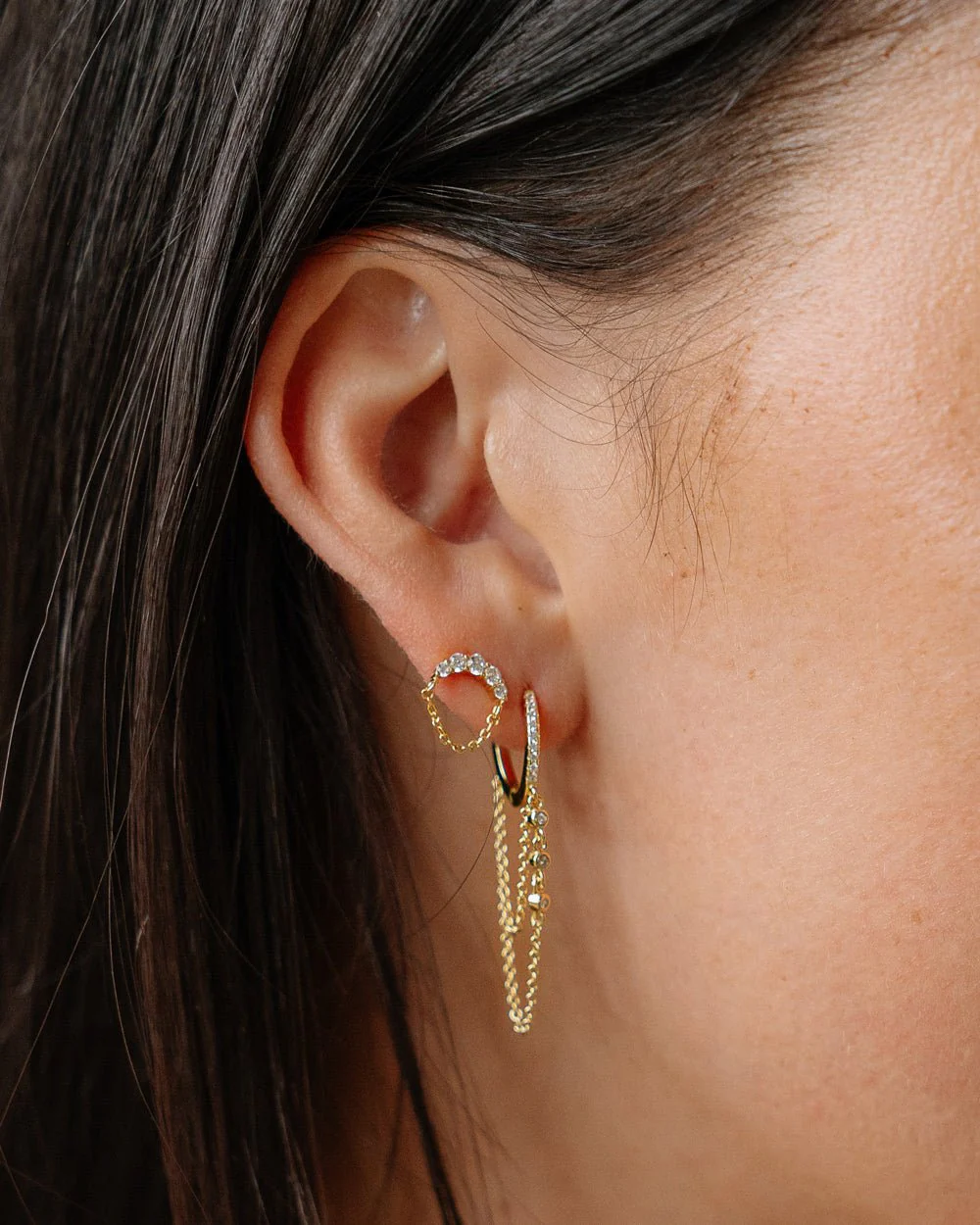 MARGOT DOUBLE CHAIN HUGGIES - Image 6