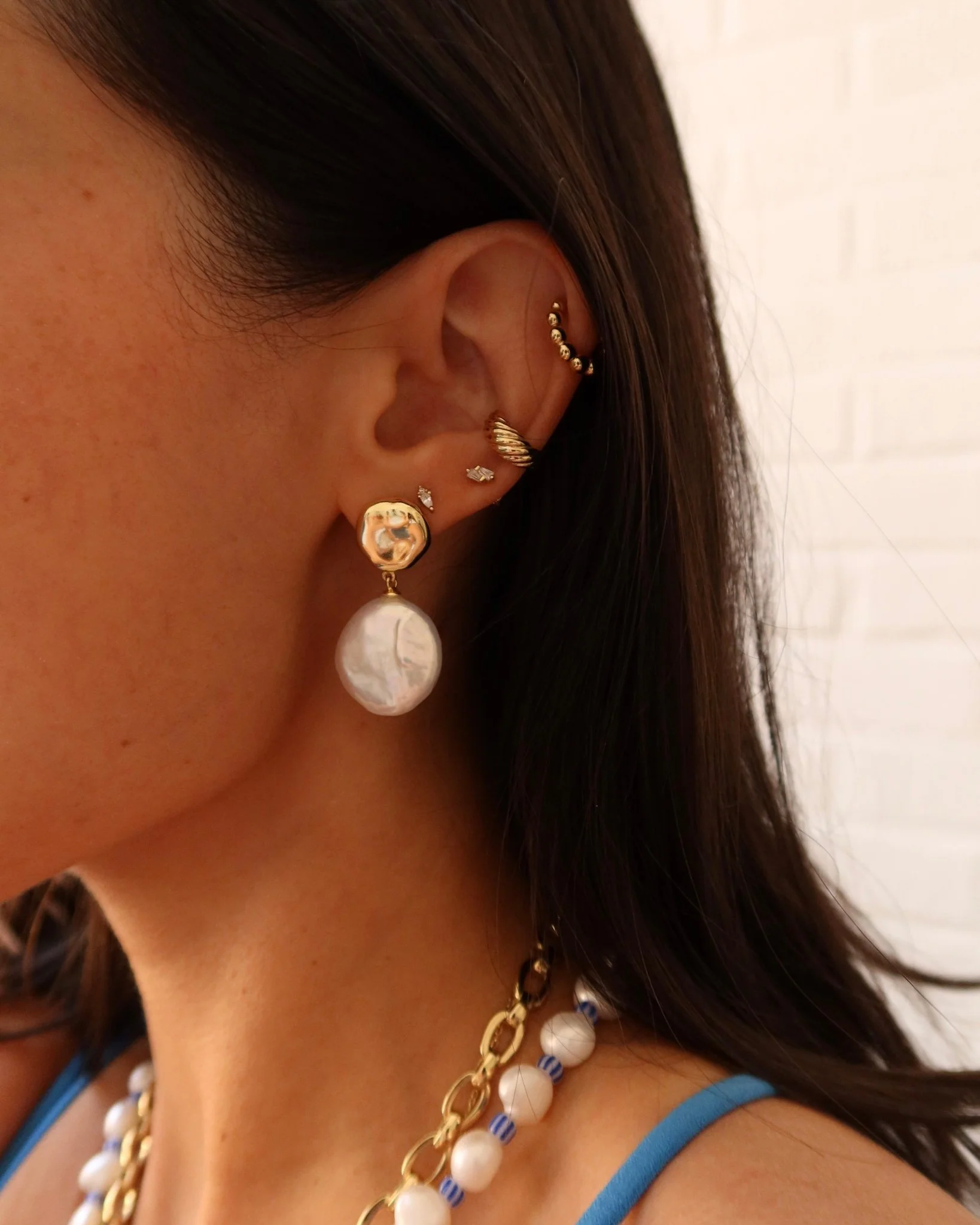 VALERIA PEARL DROP EARRINGS - Image 7