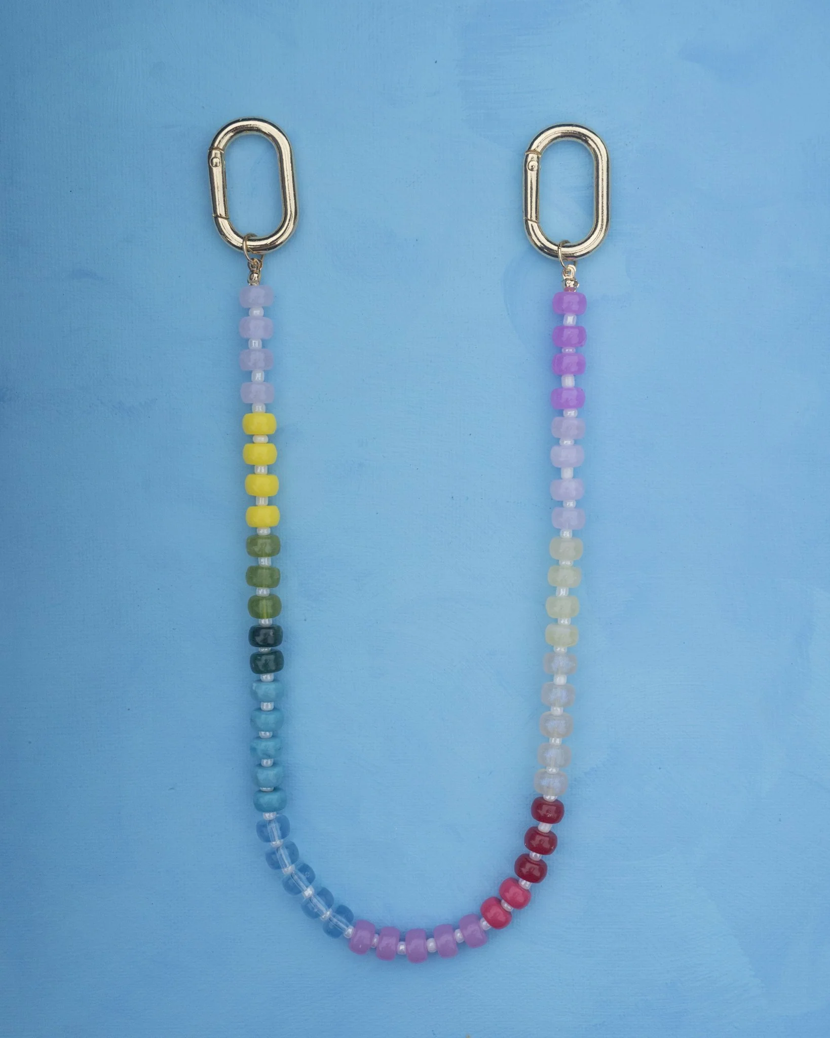 TROPICAL PUNCH CANDY BEADED BAG CHARM - Image 4